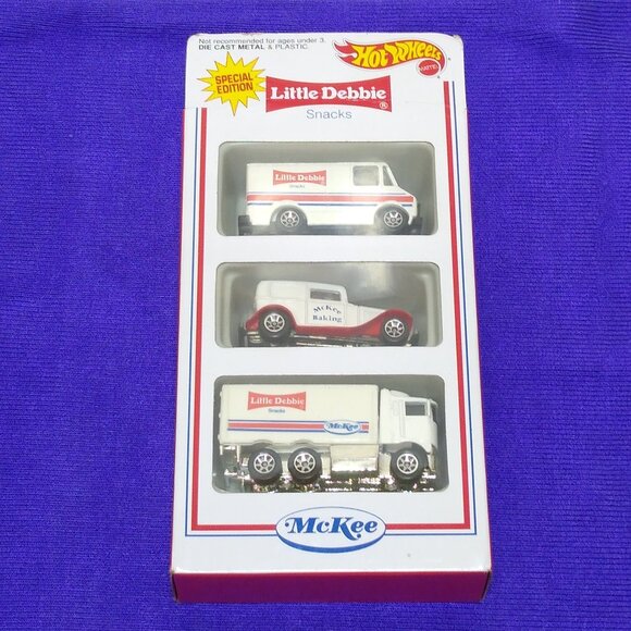Hot Wheels Little Debbie Snacks Series 1 - 1995 3 Pack McKee 7